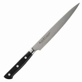 Нож кухонный филейный Satake Stainless Bolster 802-741, 170 мм,  черный