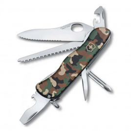 Нож складной Victorinox Trailmaster Military one Hand 0.8463.MW94, 80 мм, зеленый