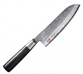 Нож кухонный сантоку Suncraft Senzo Classic SZ-04/E, 170 мм,  палисандр
