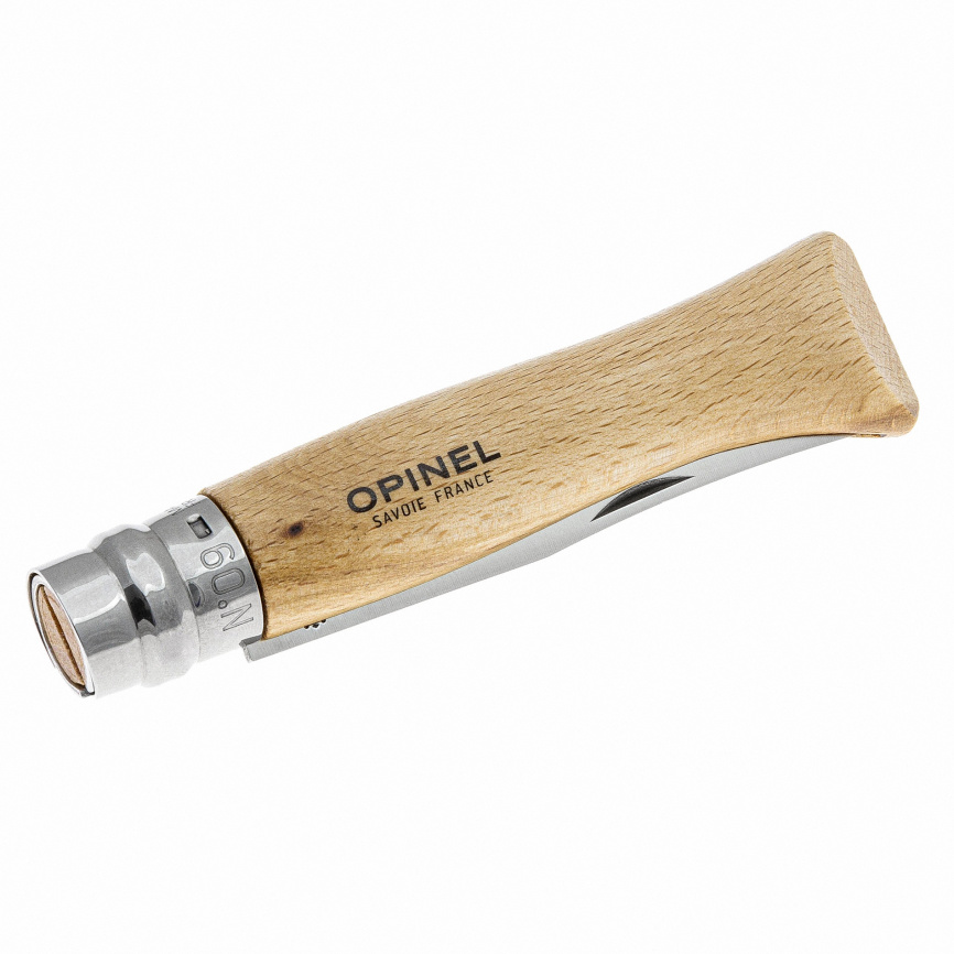 Нож складной Opinel 9 Tradition Inox 001083, 90 мм, бук фото 4