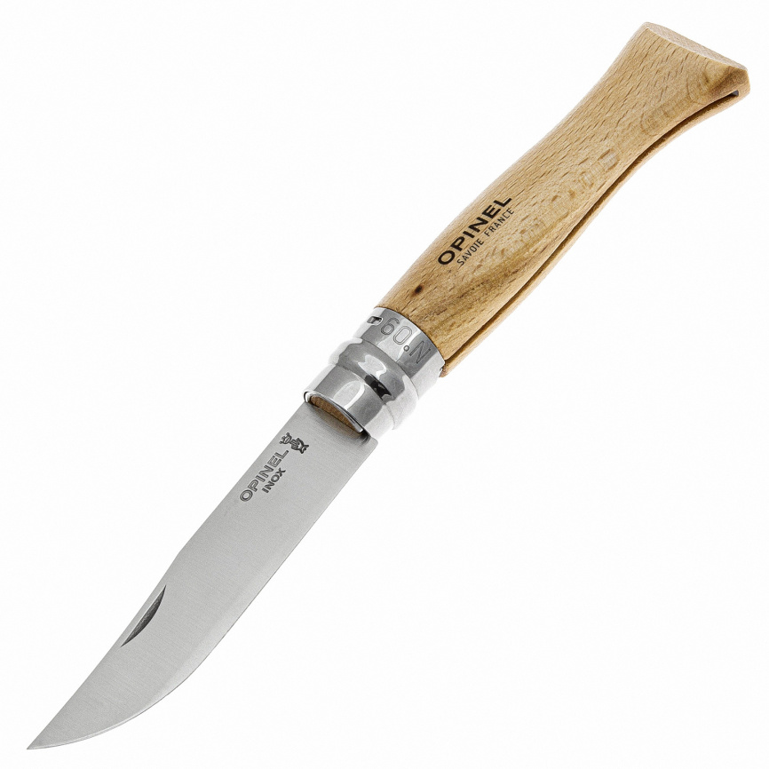 Нож складной Opinel 9 Tradition Inox 001083, 90 мм, бук фото 1