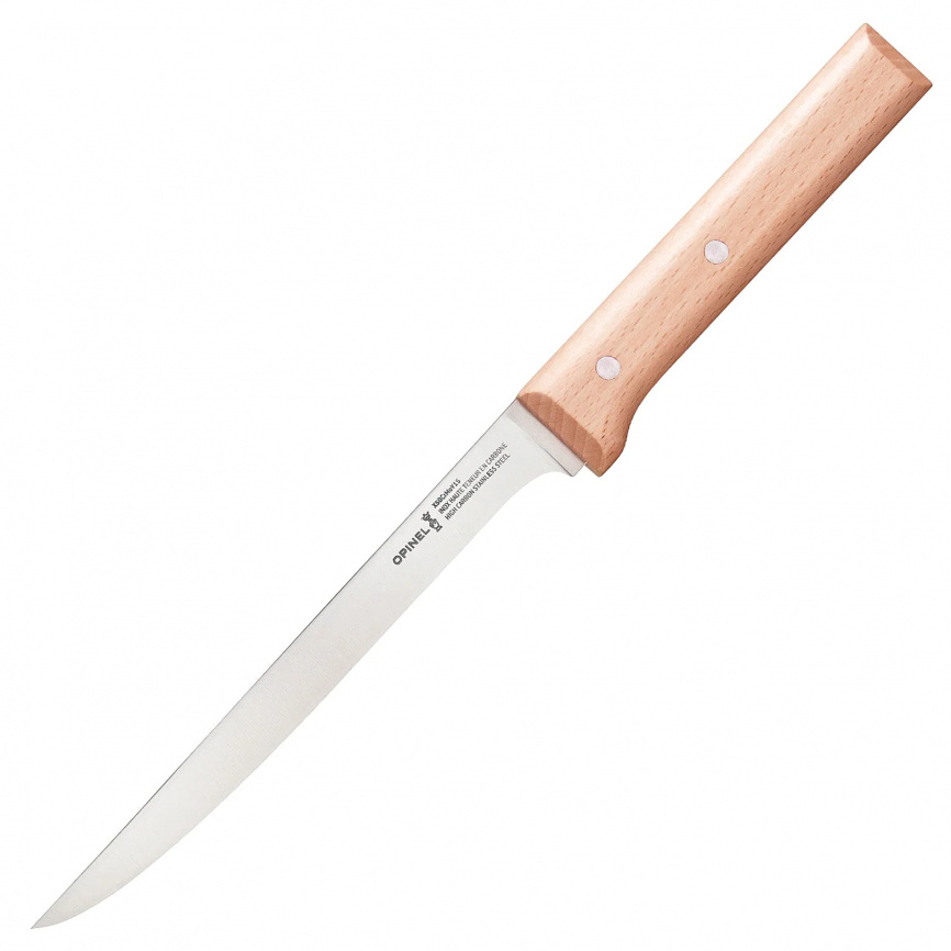 Нож кухонный филейный Opinel 121 Tradition Inox 001821, 180 мм, бук фото 1