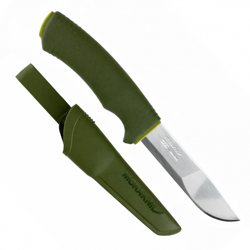 Нож разделочный Morakniv BushCraft Forest 12493, 109 мм, зеленый фото 2